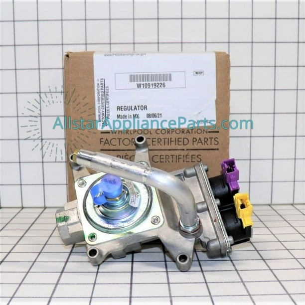 Whirlpool Range/Stove/Oven Valve and Pressure Regulator W10919226