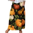 thumbnail image 2 of Nmnitkp Skirts for Women Stylish Prints Maxi Skirts for Women Ankle Length Skirt Casual Long Skirt High Waisted Maxi Skirt Reg and Skirt Long Skirt with Pockets（Halloween Print）, 2 of 5