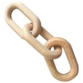 thumbnail image 2 of Decorative Wood Chain Link Decor Rustic Chain Link Wooden Chain Decor Ornament Farmhouse Decor, 2 of 9