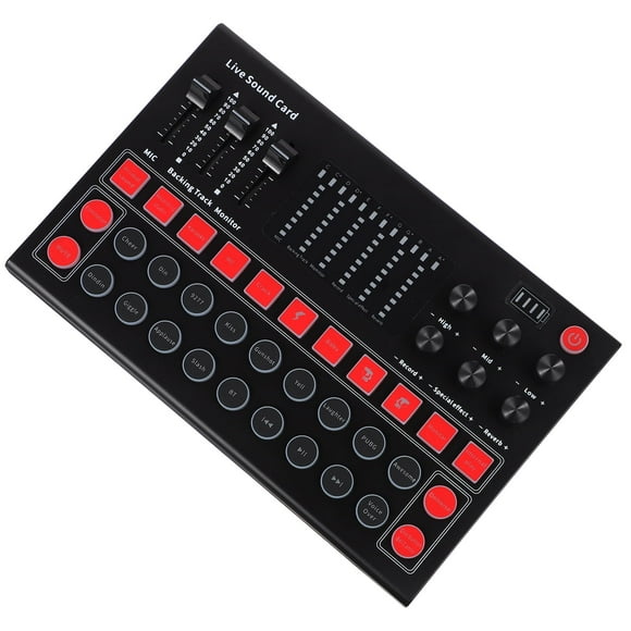 Voice Changer Portable Live Sound Audio Mixer Voice Changer Live Sound Cards