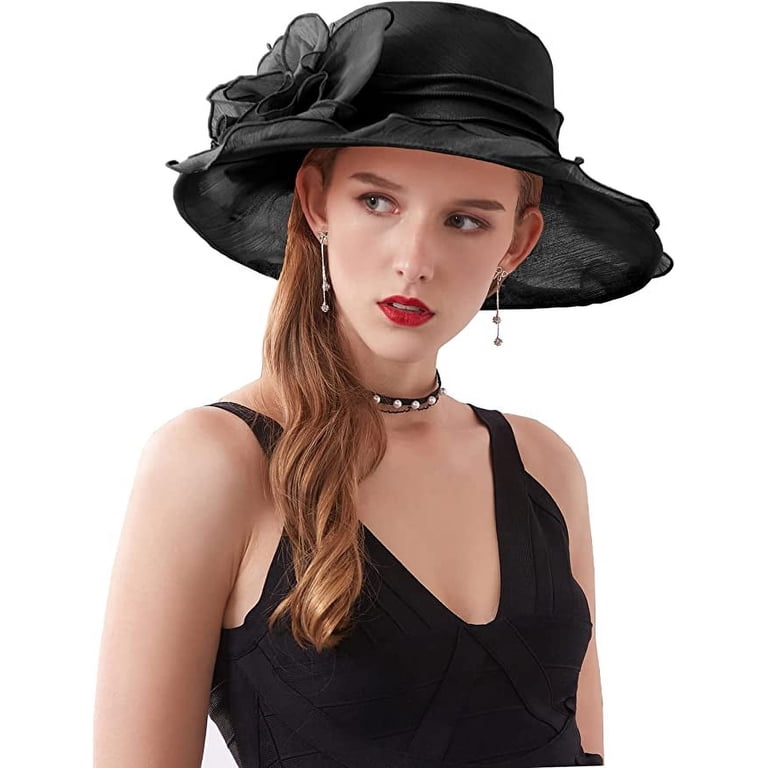 Church Tea Party Dress Derby Hats For Women Formal Bowler  display picture 1