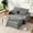 1: Charcoal grey, variant on Harper & Bright Designs Convertible Tufted Sleeper Sofa Bed with Adjustable Backrest, Chenille Pull-Out Bed with USB Charging Ports, Loveseat with Pull Out Bed for Apartments Small Spaces, Beige