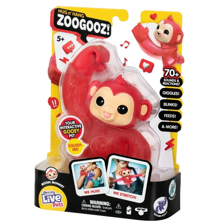 Little Live Pets Zoogooz Red Monkey, Interactive Electronic