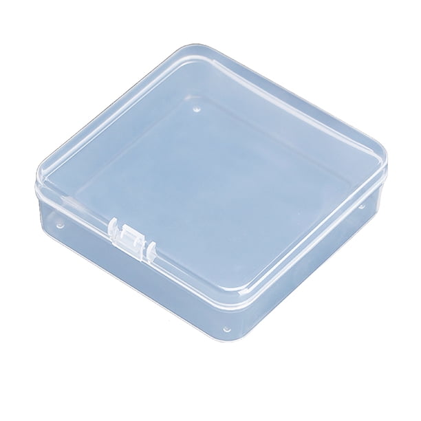 Bewildely Caja de plástico pequeña, organizador de almacenamiento transparente, joyero resistente al desgaste, accesorios de Interior de coche para Almacenamiento y organización del hogar Bewildely HA059925-00