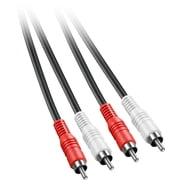 Insignia™ - 6' Stereo Audio RCA Cable - Black