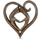 thumbnail image 2 of Escultura de madera en forma de corazón Craft Rustic Craft Casa de campo Decoración de la fiesta de la boda Yarda doméstica Coleccionables Regalos para el hogar Corazón Inevent HA028366-02B, 2 of 7