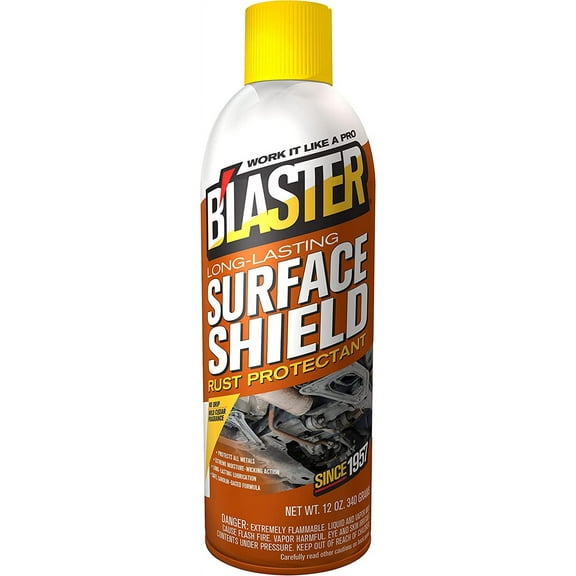 B'Laster Surface Shield Complete Corrosion Protection for Long Lasting Automotive Undercoating Applications, 12 oz Aerosol, Pack of 6