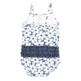 thumbnail image 2 of Hudson Baby Girls Baby Swimsuit, Blue Cosmos, 9-12 Months, 2 of 2