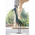 thumbnail image 2 of De Kulture Handcrafted Recycled Iron Peacock Decorative Collectible Figurine Showpiece Beautify Home Office Holiday Décor, 5X5.5X19 (LWH) Inches, 2 of 5