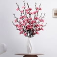 thumbnail image 6 of 1 Pcs Artificial Plum Blossom, Mini Wintersweet Faux Flower for Chinese Style Home Décor Arrangement 21.26", 6 of 9