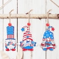 thumbnail image 5 of CSCHome Decorative Wooden Pendant, House Garden Independence Day Pendant 12 PCS, Santa Claus Style (Style A), 5 of 5