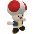 thumbnail image 1 of Mushroom Red Toad Plush Standing Position, Cuddly Cartoon Game Stuffed Toy Doll 22CM, Deep Red, 1 of 4