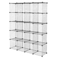 thumbnail image 3 of Gzxs Wire Cube Storage, 20-Cube Organizer Metal Grids Storage, Storage Bins Shelving, Modular Bookshelf Shelves, DIY Closet Cabinet Ideal for Bedroom, Office, Black, 3 of 8