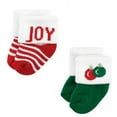 thumbnail image 5 of Hudson Baby Infant Boys Cotton Rich Newborn and Terry Socks, 12 Days Of Christmas Santa, 12-24 Months, 5 of 8