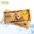 thumbnail image 4 of Anime Cards Pikachu Pokeball gold banknote pvc Banknote classic childhood memory Collection Figure Kids Toy Gifts, 4 of 5