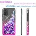 thumbnail image 5 of Samsung Galaxy A72 5G Case, [Not fit for Samsung Galaxy A32/ Galaxy A52], with [Tempered Glass Protector Included] Liquid Floating Glitter Quicksand Bling with Spot Diamond Cover -Black/Pink, 5 of 8