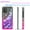 Black/Pink, variant on Samsung Galaxy A52 5G Case, [Not fit for Samsung Galaxy A32/ Galaxy A72], Liquid Floating Glitter Quicksand Bling with Spot Diamond Cover - Teal/Purple