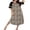 Brown Leopard Print, variant on Nightgowns for Women Cotton Long Night Gowns Plus Size Moo Moos Short Sleeve House Dress Soft Sleep Shirts