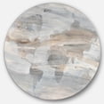 thumbnail image 1 of Designart 'Misty World Map' Glam Metal Circle Wall Art, 1 of 3