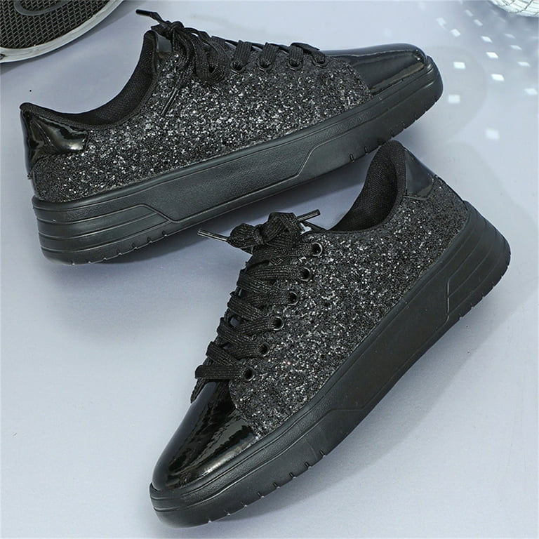 Rhinestone Sneakers for Women Women's Glitter Sneakers Shiny
