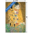 thumbnail image 3 of The Kiss by Gustav Limt Wall Poster, 22.375" x 34", 3 of 5
