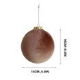 thumbnail image 3 of OEFNTAC 4pc Christmas Decorations Christmas Extra Large Flannel Christmas Decor Ball for Christmas Tree, 3 of 7