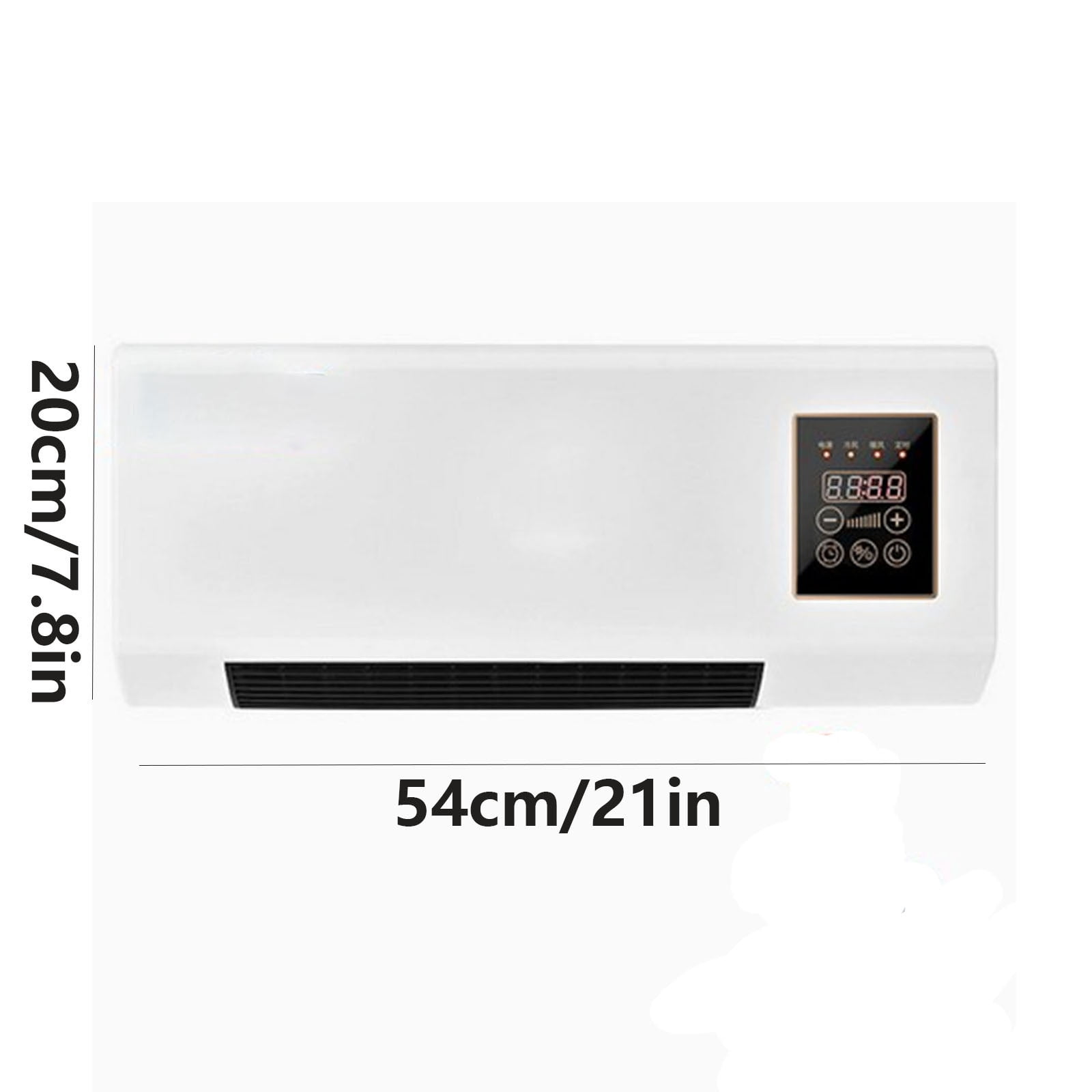 Portable Air Conditioner 3 in 1, Bladeless Wall Mount Fan, 12000 BTU Quiet AC for Bedroom Home Office, No Installation with Remote Control