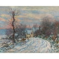 thumbnail image 2 of Claude Monet 24x20 Gold Ornate Framed and Double Matted Museum Art Print Titled - The Entrance to Giverny in Winter (1885), 2 of 4