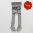 thumbnail image 2 of Kids Girls Legging Stockings Ruffle Patchwork Bottom Tights Toddler Anti Slip Knit Warm Cotton Pants, 2 of 4