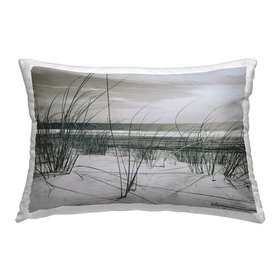 Stupell Industries Tranquil Beach Reeds Decorative Printed Throw Pillow Design by GraffiTee Studios