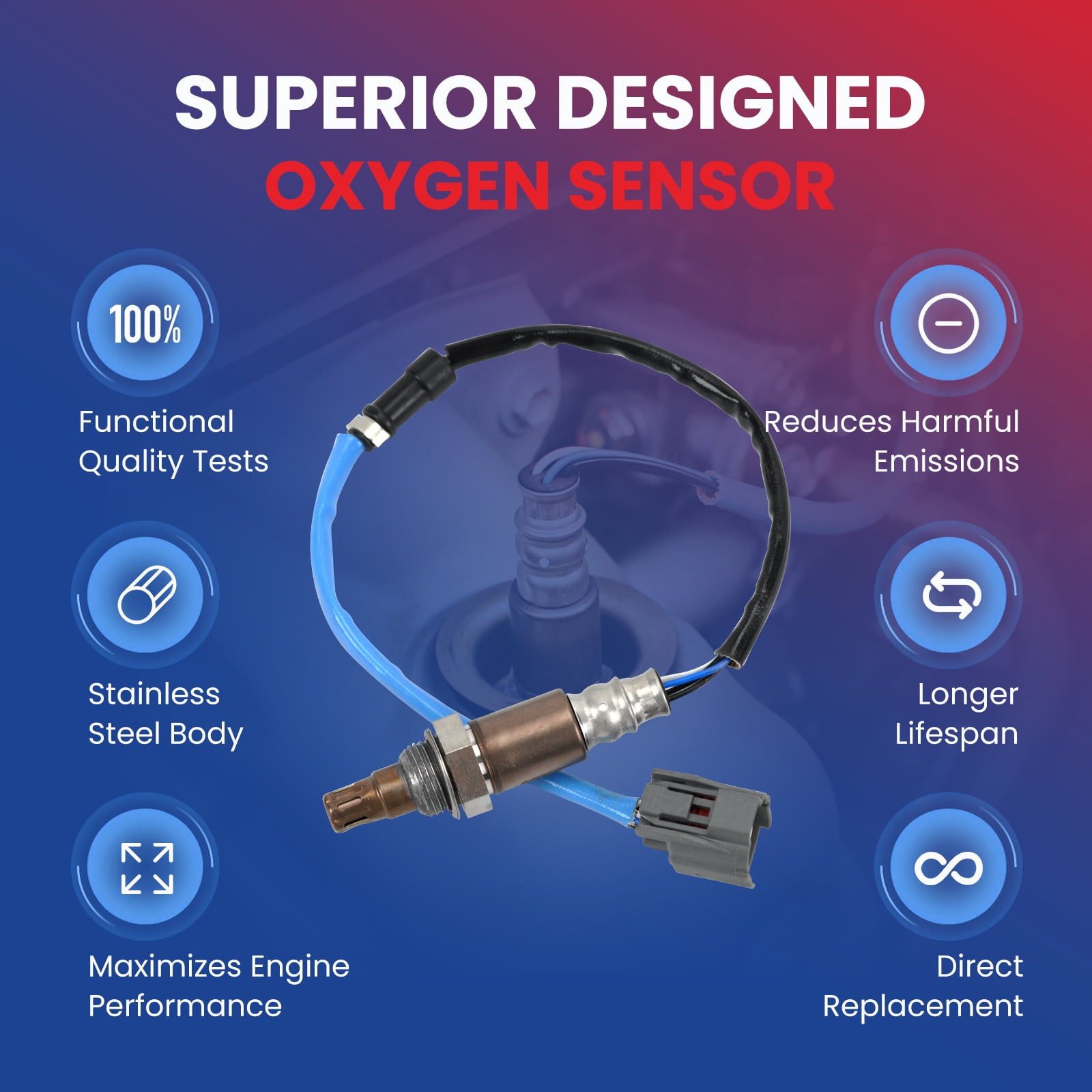 MOCA AUTOPARTS 234-9040 Upstream O2 Oxygen Sensor Fit for 2003-2007 Honda Accord 2.4L