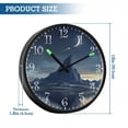 thumbnail image 3 of Voice Activated Clock with Glow Light 12 Inch Large Silent Wall Clock Battery Operated for Home Decor Strong Mountain Peak, 3 of 8