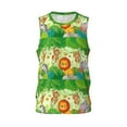 thumbnail image 2 of Easygdp African Animals in the Jungle Men's Mesh Basketball Jersey Quick Drying Sleeveless Shirts Fitted Muscle Tank Tops Sport Round Neck T-Shirt - 3X-Large, 2 of 9