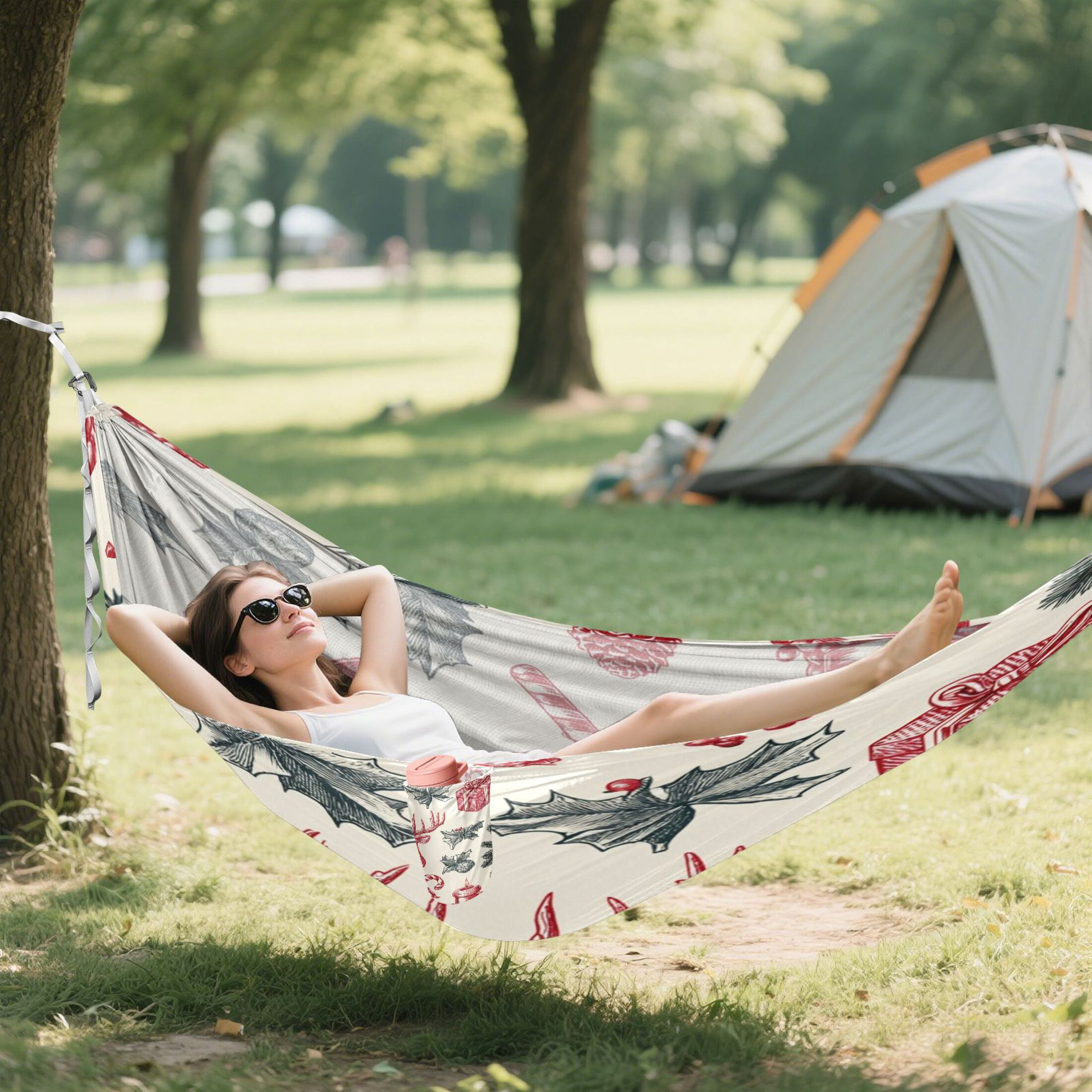 Hammock Camping Hammock Nylon Portable Hammock Travel Camping Hammock Beautiful Christmas Elements