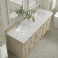 thumbnail image 3 of James Martin Vanities 72" Double Vanity, Bright White w/ 3 CM Eternal Marfil Quartz Top, 3 of 7