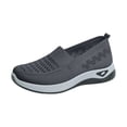 thumbnail image 2 of IEMIEMIEM Orthopedic Dress Shoes for Women Arch Support Slip on Non Slip Sneakers Wide Mesh Stretch Server Shoes Comfortable 2026 Foam Shoes Dark Gray 9 Wide, 2 of 5