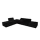 thumbnail image 5 of Sofá Cama M&E MUEBLES Fernanda Negro Con Taburete, 5 of 13