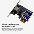 thumbnail image 3 of 2.5G PCI-E to RJ45 Wired Network Card 2500Mbps 2.5Gbps Ethernet LAN Controller Adapter for Linux Computer Game, 3 of 5