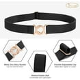thumbnail image 2 of Womens Invisible Belt Comfortable Elastic Adjustable No Show Web Belt Metal Buckle Belt, 2 of 9