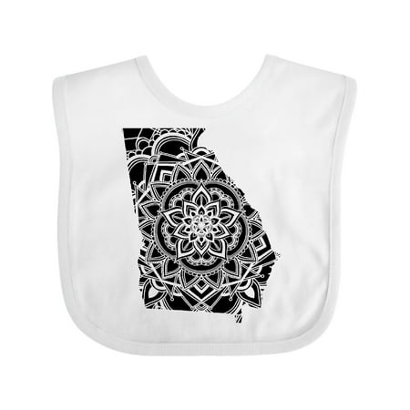 

Inktastic Georgia Silhouette Mandala Gift Baby Boy or Baby Girl Bib