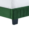 thumbnail image 4 of Modway Celine Channel Tufted Performance Velvet Full Bed in Emerald, 4 of 8