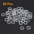 thumbnail image 2 of Uxcell 11mm O.D. 6mm I.D. 0.8mm Thick Nylon Flat Washers 50 Count, 2 of 6