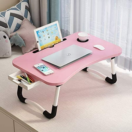 Cup Holder Laptop Bed Tray Table, Pillow Lap Desk With Cup Holder