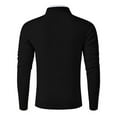 thumbnail image 6 of FYDUU Mens Knit Pullover Sweater Men's Quarter Zip Pullover Sweater Solid Color Casual Warm Neck Ribbed Knit Slim Fit Sweaters Fashion Polo Sweaters, 6 of 6