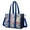 Pioneer Flower Floral-3, variant on Teacher Tote Bag,Pioneer Flower Floral Print Pattern Teacher Utility Tote Bag,Large Work Tote Bags for Women with Multiple Pockets,Top Zipper Closure,13.8x10.6x6.7 Inch
