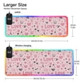 thumbnail image 3 of RGB Gaming Mouse Pad 15W Wireless Charging Large Waterproof Desk Mat 13 Light Modes Mousepad 35.4x15.7 Hand-drawn Crowns and Love Hearts, 3 of 6