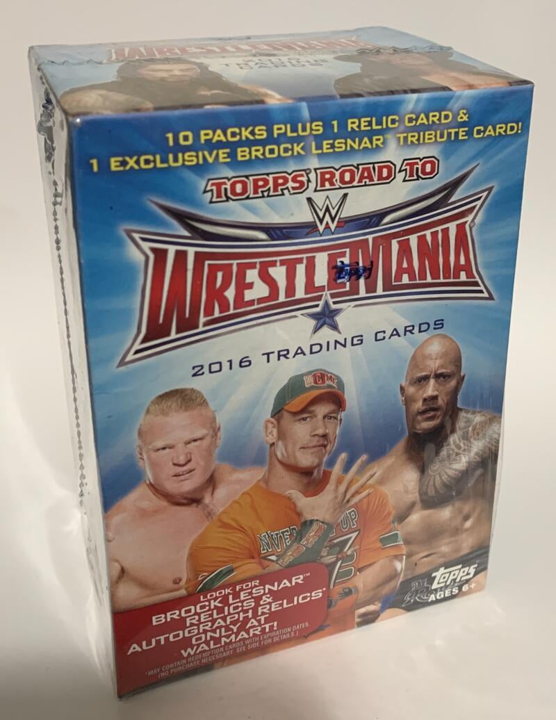 topps wwe road to wrestlemania Collectible Stickers Full Box 36 Packs 