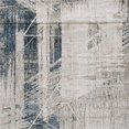 thumbnail image 1 of 39" X 59" X 0.'25" Grey/Blue Polyester / Viscose Rug, 1 of 1