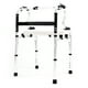 thumbnail image 2 of Andador plegable de aleación de aluminio, portátil, con soporte de apoyo, ajustable, para recuperación, para personas mayores, con doble reposabrazos, asiento de baño y placa, 2 of 12