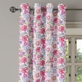 thumbnail image 2 of Ambesonne Watercolor Grommet Curtain, Fresh Spring Flora, 50" x 108", Lavender Pink Green, 2 of 6